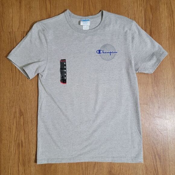 Champion International Unity Classic Heritage Tee Reverse Weave Gray White Blue - Picture 5 of 9